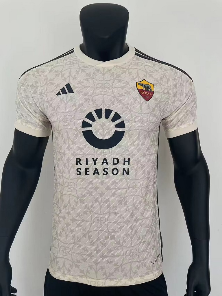 AAA Quality Roma 23/24 Away Light Beige Jersey(Player)